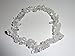 Sublime Gifts 1pc Natural Healing Crystal Clear Quartz Chip Gemstone 7 Inch Stretch Bracelet