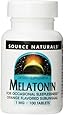 Source Naturals Melatonin 1mg, Orange, 100 Tablets