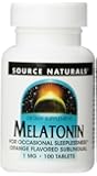 Source Naturals Melatonin 1mg, Orange, 100 Tablets