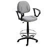 Fabric Drafting Stool with Loop Arms