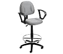 Boss Drafting Stools W/Footring And Loop Arms Black