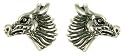 Gents Silver Oxidised Dragon Earrings