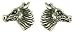 Gents Silver Oxidised Dragon Earrings