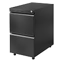 2-Drawer File Cabinet - Black