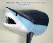 Giant Taxidermy Mako Shark Head Fiberglass Wall Mount