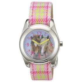 Janusch - 8707 - Montre Fille - Quartz - Analogique - Bracelet Tissu Multicolore