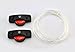 Topcabin LED Shoelaces with Continuous and 2 Blinking Modes in 5 Colors Flash Lighting the Night for Party Hip-hop Dancing (Red)