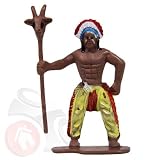 96 x Indianer Figuren Figur Häuptling 6 cm – sortiert