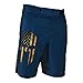 WarriorXGear Spartan Performance Cross-Training Shorts (Blue/Flag, 30)