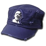 OBAMA FLEX FIT CADET FATIGUE CASTRO HAT CAP NAVY BLUE