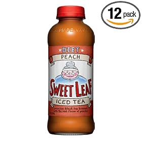 Sweet Leaf Tea, Peach Iced Tea (Diet), 20-Ounce Bottles (Pack of 12)