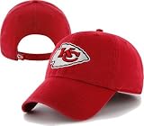 NFL Kansas City Chiefs Clean Up Adjustable Hat, Red, One Size Fits All Fits All