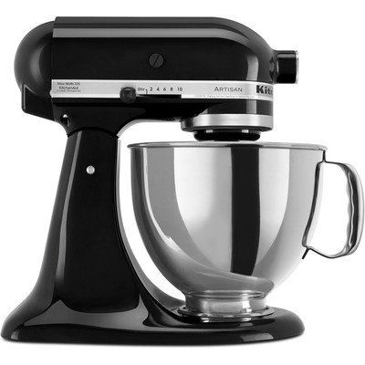 Artisan Series 5 Qt. Stand Mixer with Stainless Steel & Glass Bowls Color: Onyx Black