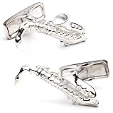 Sax Saxophone Sterling Silver Cufflinks Cuff Links