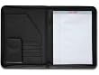 Black Leather Deluxe Zip-Around Padfolio