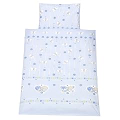 Schardt 13 501 1/633 - Bettw�sche 2-teilig Bienchen hellblau ( Kissen 60x40 cm und Zudecke 100x135 cm)