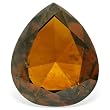 1.57 carat Loose Pear Shape Top SI2 Clarity exclusive Cognac Red Color Diamond