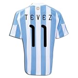 adidas Carlos Tevez Argentina Home Replica Soccer Jersey 09/11