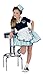 Rubies 884921S 50s Favorite Girls Car Hop Costume, Small (Ages 3 to 4)