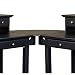 Bedford Corner Desk Wing - Ebony