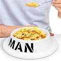 Man Bowl Breakfast Ceramic large Dog Style Novelty