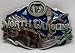 North Carolina 3-D Enamel Pewter Belt Buckle