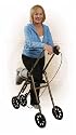 Lightweight 4 Four Wheel Knee Walker Leg Ankle Scooter