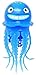 Lil' Fishys Motorized Water Pets Bubby Blue Jelly Fish with LED Color Changing Light