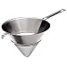 Paderno World Cuisine 9-1/2-Inch Double Mesh Bouillon Strainer, Stainless Steel