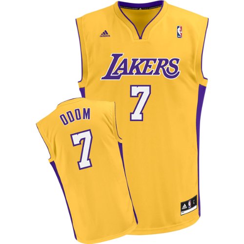 Adidas Los Angeles Lakers Lamar Odom Youth (Sizes 8-20) Revolution 30 Replica Home Jersey Small