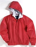 Youth Nylon Hooded Jacket with Jersey Lining