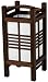 Unusual Interesting Small Desk Lamp Dorm Student - 14 Akida Japanese Wood & Paper Lantern Lamp J151 - Walnut