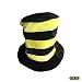 Black & Yellow Striped Tall Top Hat ~ Halloween Fun Top Hats