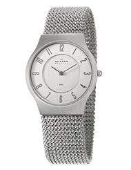 Skagen Silver Tone Stretch Mesh Watch