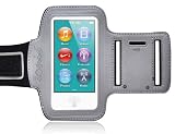 CrazyOnDigital Ionic Active Sport Armband Case for Apple iPod Nano 7G (Silver)