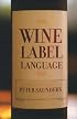 Wine Label Language