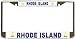 Rhode Island State Flag Chrome Metal License Plate Frame Holder
