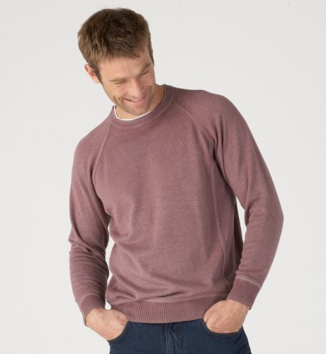 Big & Tall Blue Harbour Printed Seam Crew Neck Jumper