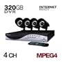 Night Owl Tiger-4320 Web Ready 4 Channel MPEG4 Security Kit with 320GB HD and 4 Night Vision Cameras
