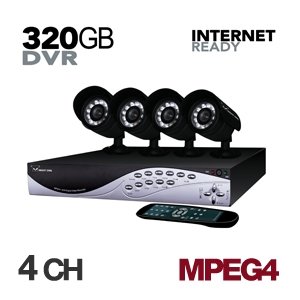 Night Owl Tiger-4320 Web Ready 4 Channel MPEG4 Security Kit with 320GB HD and 4 Night Vision Cameras