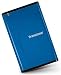 Transcend ポータブルHDD StoreJet 2.5 ATA アルミケース Blue TS0GSJ25Bの画像