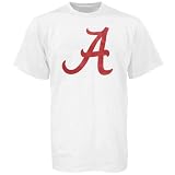 Alabama Crimson Tide White Giant Logo T-shirt