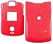 Glitter Red - Motorola RAZR V3 V3c V3m Hard Case - Protective Faceplate Cover