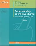 Commentaires techniques �crits : Savoir d�coder une ordonnance