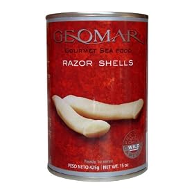Geomar Chilean Gourmet Seafood-Razor Shells, 13.4 Ounces by Geomar Shellfish