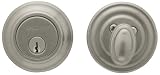Baldwin Traditional Deadbolt 2-1/8-Inch Door Prep, Satin Nickel #8231.150