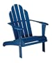 Adirondack Lounge Chair-Green (Blue) (37.75"H x 30.30"W x 38.38"D)