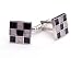 Cufflinks - Black and Silver Checkers