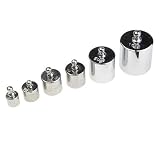 A SET OF 205G GRAM CHROME CALIBRATION WEIGHT FOR DIGITAL JEWELLERY SCALE SCIENCE LAB WEIGHTS EDUCATIONAL &AMP; HOBBY WEIGHING SCALES