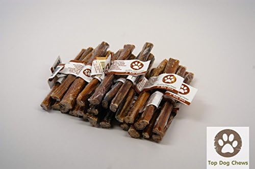 Healthy Dog Chews 6" Bully Sticks - Package of 50 - With Label